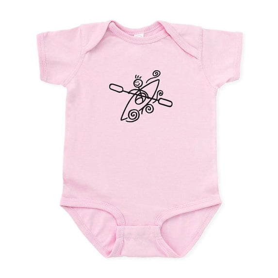 CafePress - Happy Kayak Infant Bodysuit - Baby Light Bodysuit, Size Newborn - 24 Months