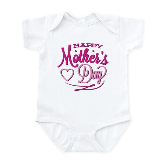CafePress - Happy Mother's Day Infant Bodysuit - Baby Light Bodysuit, Size Newborn - 24 Months