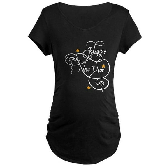 CafePress - Happy New Year Maternity Dark T Shirt - Maternity Dark T-Shirt