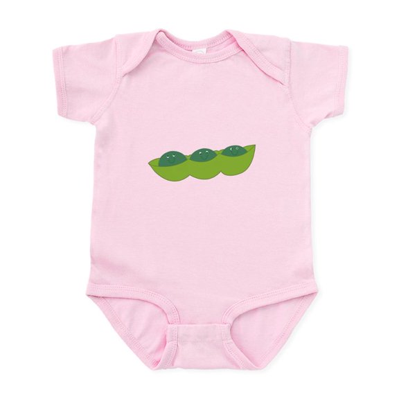 CafePress - Happy Peas Infant Bodysuit - Baby Light Bodysuit, Size Newborn - 24 Months