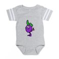 thumbnail image 1 of CafePress - Happy Plum - Cute Infant Baby Football Bodysuit, 1 of 3
