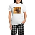 thumbnail image 1 of CafePress - Happy Pomeranian Women's Light Pajamas - Women's Short Sleeve Print T-Shirt and Pants Light Cotton Pajama Set, 1 of 7