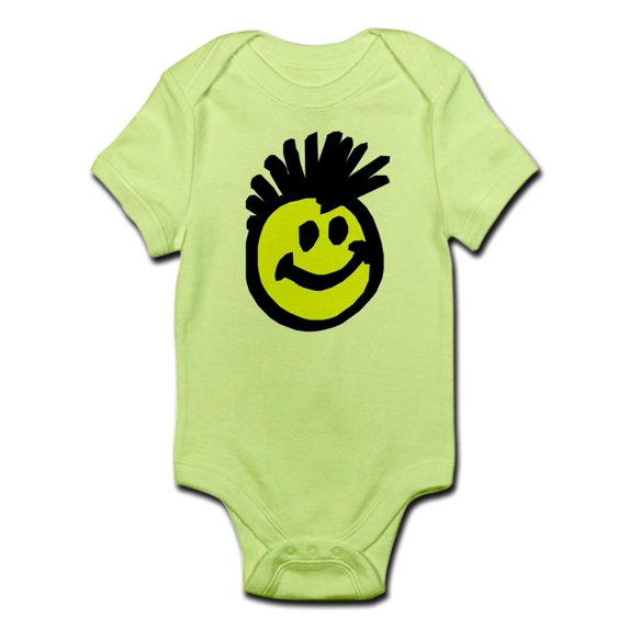 CafePress - Happy Punk Mohawk Infant Creeper - Baby Light Bodysuit