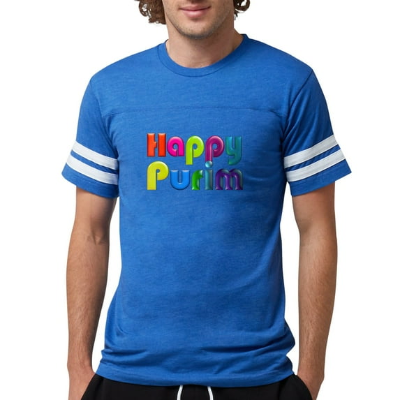 CafePress - Happy Purim T Shirt - Mens Football Shirt