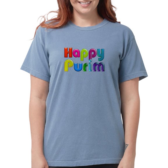 CafePress - Happy Purim T Shirt - Womens Comfort Colors® Shirt