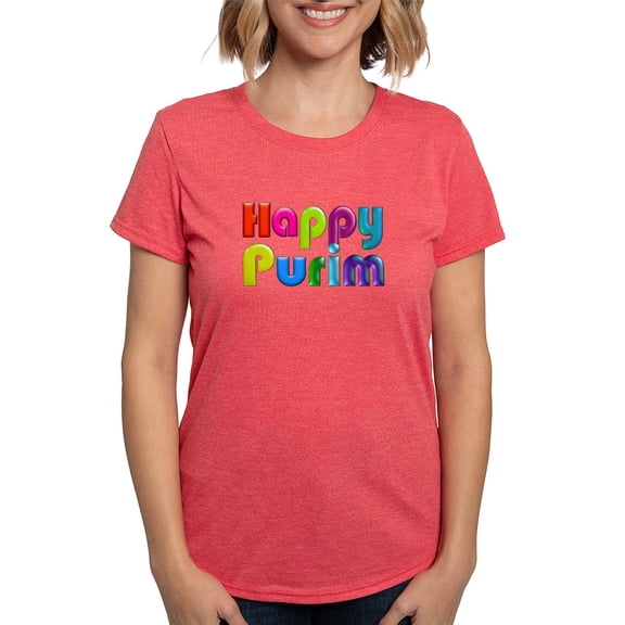 CafePress - Happy Purim T Shirt - Womens Tri-blend T-Shirt