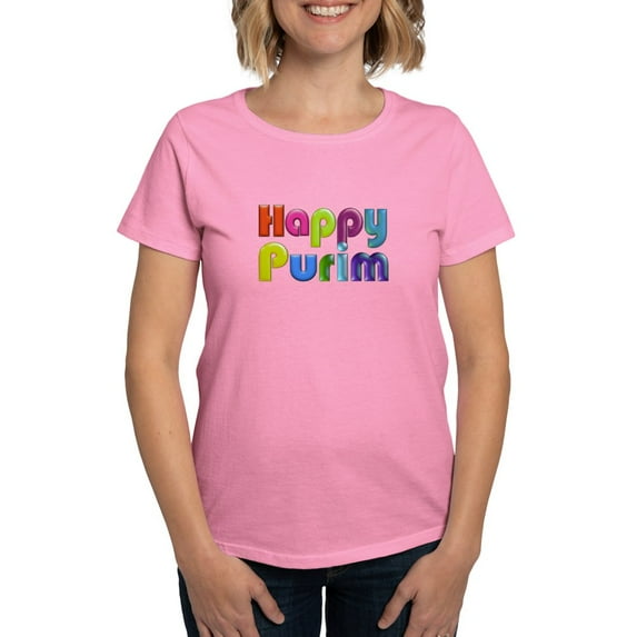 CafePress - Happy Purim T Shirt - Women's Traditional Fit Dark T-Shirt