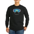 thumbnail image 1 of CafePress - Happy Skier/Boarder Long Sleeve Dark T Shirt - Long Sleeve Dark T-Shirt, 1 of 4