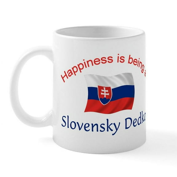 CafePress - Happy Slovensky Dedko Mug - 11 oz Ceramic Mug - Novelty Coffee Tea Cup