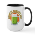 thumbnail image 1 of CafePress - Happy St Patrick's Day - 15 oz Ceramic Large White Novelty Mug, 1 of 4