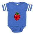 thumbnail image 1 of CafePress - Happy Strawberry - Cute Infant Baby Football Bodysuit, 1 of 3