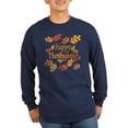 thumbnail image 1 of CafePress - Happy Thanksgiving Long Sleeve Dark T Shirt - Long Sleeve Dark T-Shirt, 1 of 4