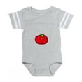 thumbnail image 1 of CafePress - Happy Tomato - Cute Infant Baby Football Bodysuit, 1 of 3