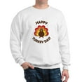 thumbnail image 1 of CafePress - Happy Turkey Day! Sweatshirt - Crew Neck Sweatshirt, 1 of 4