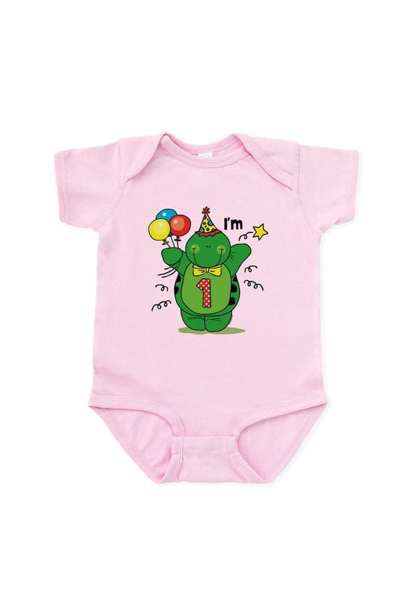 - Happy Turtle 1St Birthday Baby Light Bodysuit - Baby Light Bodysuit, Size Newborn - 24 Months