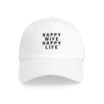 thumbnail image 1 of CafePress - Happy Wife Happy Life Cap - Adjustable 100% Brushed Unisex Casual Cotton Baseball Cap, Beige, 1, 1 of 2