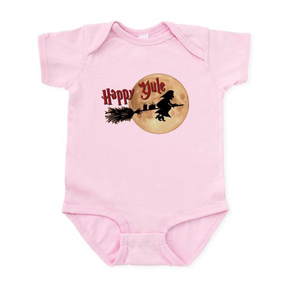 CafePress - Happy Yule Body Suit - Baby Light Bodysuit, Size Newborn - 24 Months