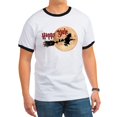 thumbnail image 1 of CafePress - Happy Yule T Shirt - 100% Cotton Ringed T-Shirt, 1 of 4
