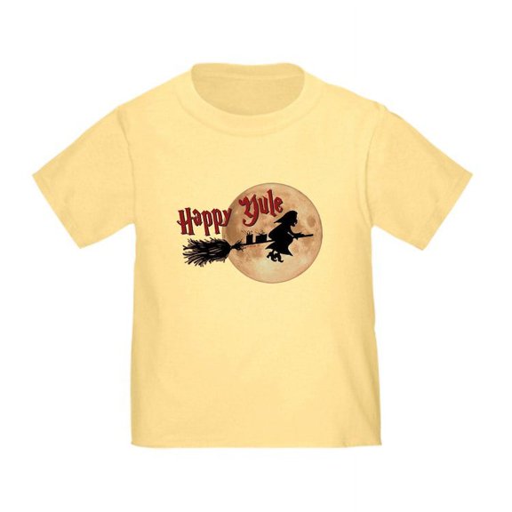 CafePress - Happy Yule T Shirt - Cute Toddler T-Shirt, 100% Cotton