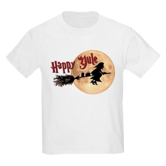 CafePress - Happy Yule T Shirt - Light T-Shirt Kids XS-XL