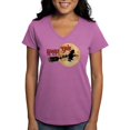 thumbnail image 1 of CafePress - Happy Yule T Shirt - Women's V-Neck Dark T-Shirt, 1 of 4