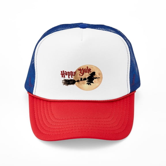 CafePress - Happy Yule - Adjustable Unisex Printed Trucker Hat with Mesh Back