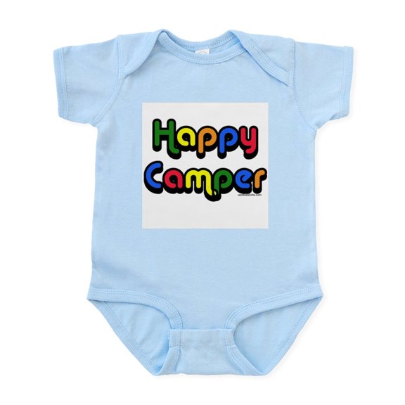 CafePress - Happycamper Copy Body Suit - Baby Light Bodysuit, Size Newborn - 24 Months