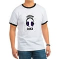 thumbnail image 1 of CafePress - Hardcore Gamer T Shirt - 100% Cotton Ringed T-Shirt, 1 of 4