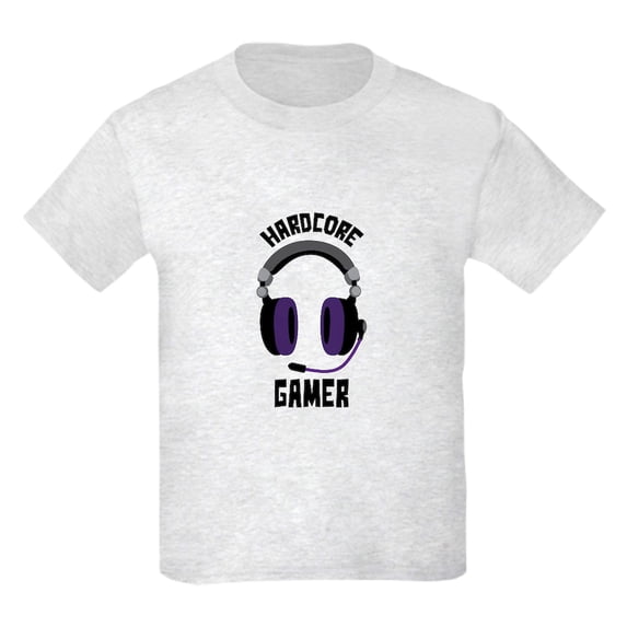 CafePress - Hardcore Gamer T Shirt - Light T-Shirt Kids XS-XL