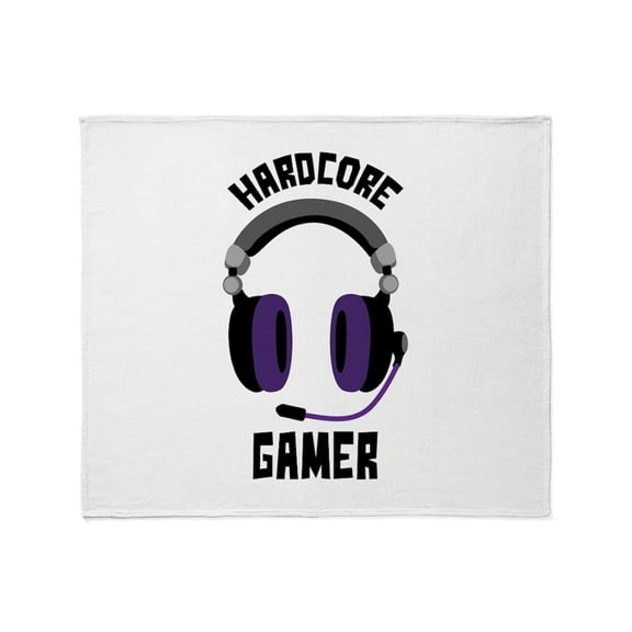 CafePress - Hardcore Gamer Throw Blanket - Soft Fleece Throw Blanket, 50"x60" for All Ages