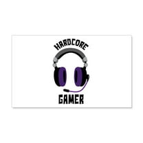 CafePress - Hardcore Gamer Wall Decal - 20x12 Wall Decal
