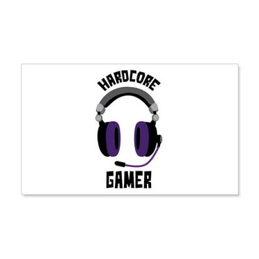 CafePress - Hardcore Gamer Wall Decal - 20x12 Wall Decal