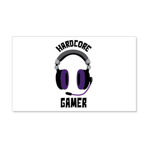 CafePress - Hardcore Gamer Wall Decal - 20x12 Wall Decal
