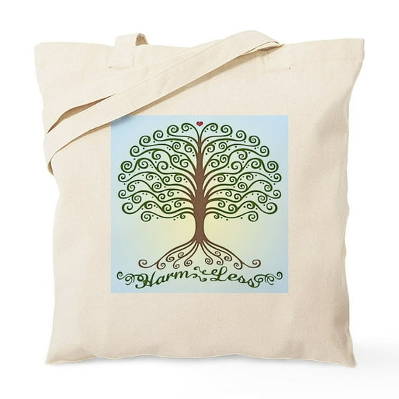 CafePress - Harm Less Tree BUT Tote Bag - Unisex Canvas Tote Bag, Beige, 1-Piece