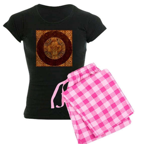 CafePress - Harvest Moons Celtic Mandala Pajamas - Women's Dark Pajamas
