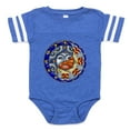 thumbnail image 1 of CafePress - Harvest Moons Sun And Moon Yin Yang Baby Football - Cute Infant Baby Football Bodysuit, 1 of 3