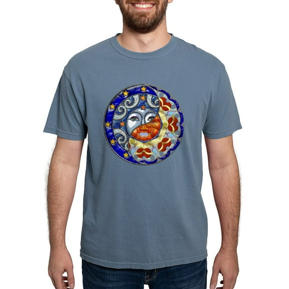 CafePress - Harvest Moons Sun And Moon Yin Yang T Shirt - Mens Comfort Colors Shirt