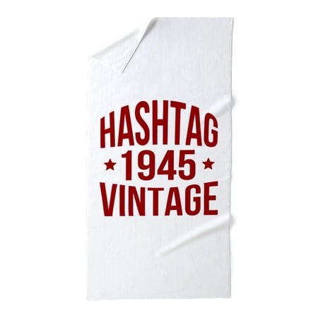 CafePress - Hashtag 1945 Vintage - Large Beach Towel, Soft 30"x60" Towel with Unique Design