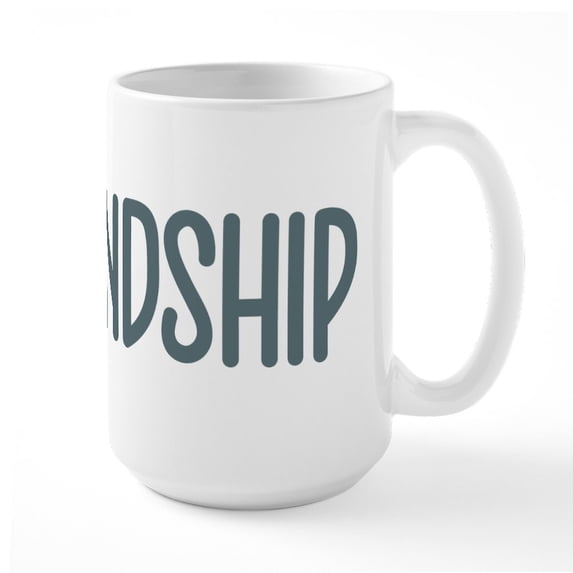 CafePress - Hashtag Friendship - 15 oz Ceramic Large White Novelty Mug