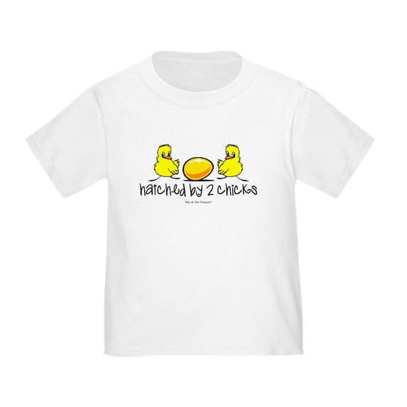 CafePress - Hatched By 2 Chicks. Toddler T Shirt - Cute Toddler T-Shirt, 100% Cotton