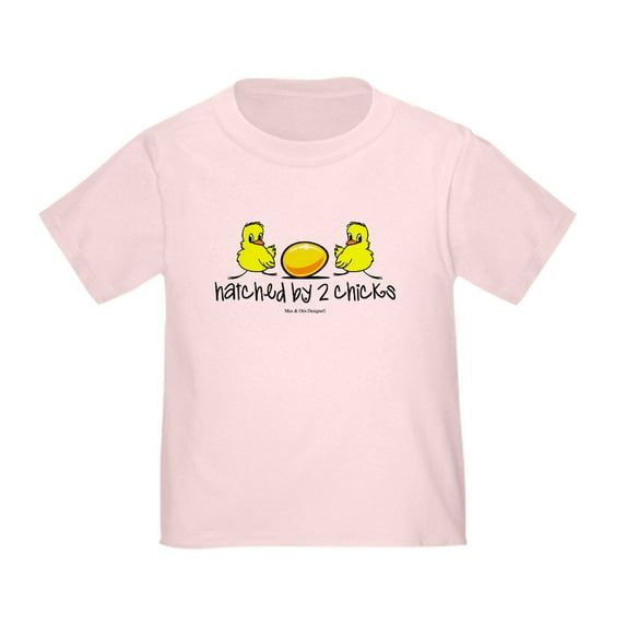 CafePress - Hatched By 2 Chicks. Toddler T Shirt - Cute Toddler T-Shirt, 100% Cotton