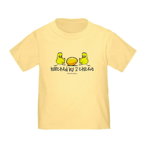 CafePress - Hatched By 2 Chicks. Toddler T Shirt - Cute Toddler T-Shirt, 100% Cotton