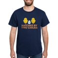 thumbnail image 1 of CafePress - Hatched By Two Chicks Dark T Shirt - Men's Classic Graphic Cotton T-Shirt, 1 of 4