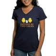 thumbnail image 1 of CafePress - Hatched By Two Chicks Women's V Neck T Shirt - Women's V-Neck Dark T-Shirt, 1 of 4