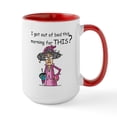 thumbnail image 1 of CafePress - Hate Mornings Ceramic Mug - 15 oz Ceramic Large White Novelty Mug, 1 of 4