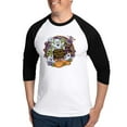 thumbnail image 1 of CafePress - Haunted Halloween Delight: Spooky Seasonal Design - Cotton Baseball Jersey, 3/4 Raglan Sleeve Shirt, 1 of 4