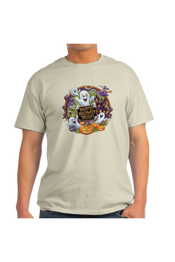 - Haunted Halloween Delight: Spooky Seasonal Design Men's Value T Shirt - Men's Classic Graphic T-Shirt