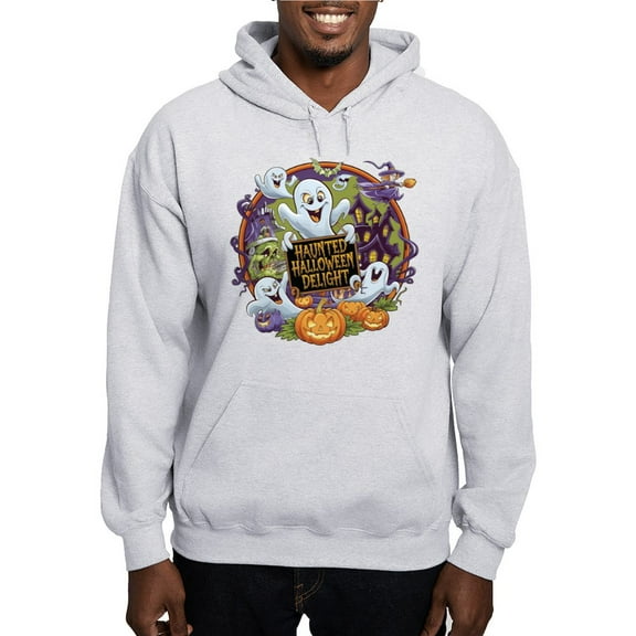 CafePress - Haunted Halloween Delight: Spooky Seasonal Design - Pullover Hoodie, Hooded Sweatshirt