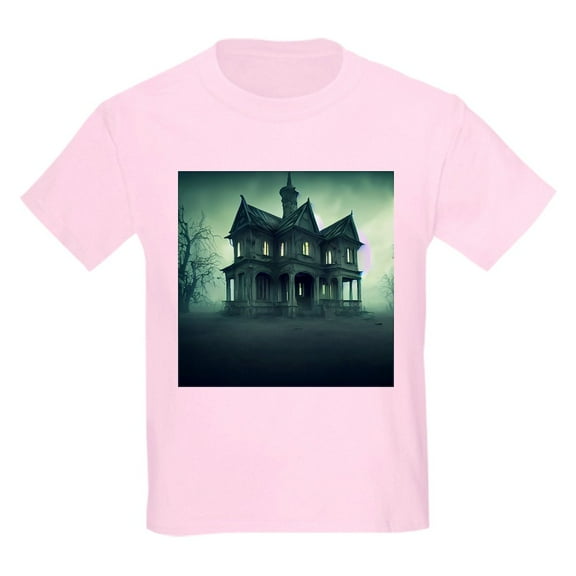 CafePress - Haunted House Kids T Shirt - Light Classic Kids Graphic, Short Sleeve T-Shirt, Sizes XS-XL
