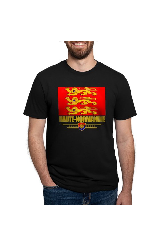 - Haute Normandie (Flag 10) Men's Deluxe T Shirt - Mens Tri-blend T-Shirt